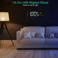 thumbnail image 2 of Digital Alarm Clock, iMounTEK 15.7in Large Digital Display LED Clock with Remote Control, 12/24Hr Desk/Wall Alarm Clocks, 2 of 6