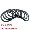 thumbnail image 2 of Hardware 10pcs Nitrile Rubber Seal Ring CS 2.4mm OD 6mm-98mm Faucet Sealing Valve Waterproof Machine Oil-Resistant NBR O Ring Gaskets Packing Washer, 2 of 6