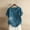 Blue, variant on Womens Graphic Tees Casual Loose Button Linen Plus Size Print Boho Tanic Shirt Blouse Tops