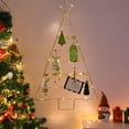 thumbnail image 5 of hulanddfd Christmas Display Stand, 32.25"x18.9"/82cm*48cm Foldable Christmas Tree Grids Frame Iron Christmas Tree Wall Christmas Decoration 1pc Gold, 5 of 6