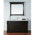 thumbnail image 4 of James Martin Vanities 60" Single Vanity, Antique Black w/ Single Hole 3 CM White Zeus Quartz Top, 4 of 5