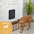 thumbnail image 3 of Black Med Pet Door for Screens, Doors & Walls up to 2.76" Thick, for Dogs and Cats up to 42 lbs, 3 of 8