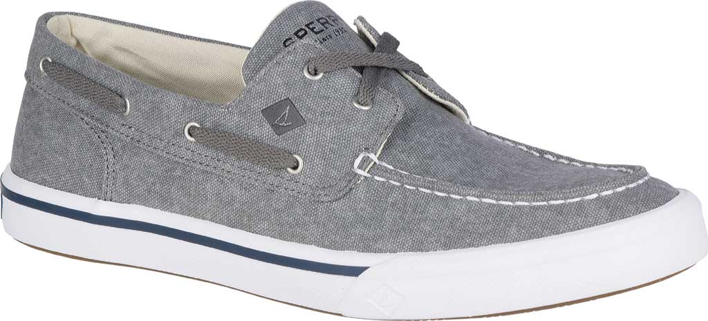 grey sperrys men's