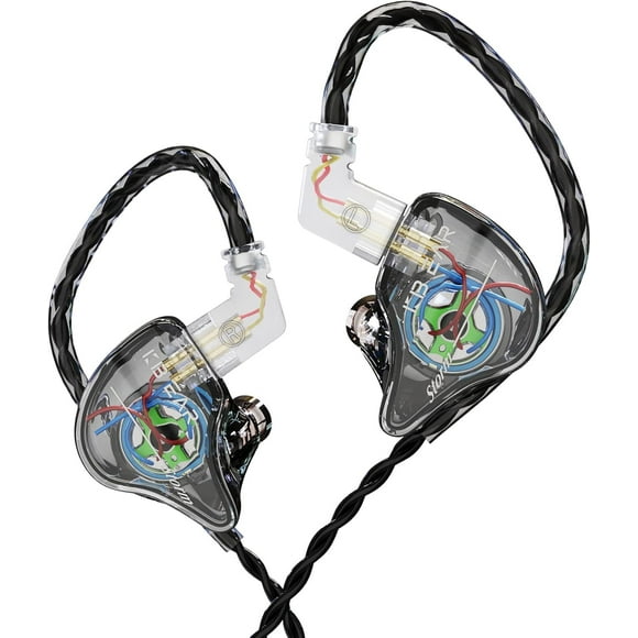 AIR-YINYOO KBEAR Storm Professional in Ear Headphones Monitor Earphones for Singers Drummers Musicians Bassists, Custom Wired Earbuds IEM, Hi Res Detachable OFC Silver-Plated Cable Auriculares