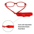 thumbnail image 3 of Gafas para niños y niñas, montura de gafas ópticas con correa, tamaño 49-16,6-8 años sin tornillo, gafas flexibles de una pieza para niños con cordón, 3 of 5