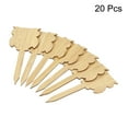 thumbnail image 3 of Unique Bargains Plant Labels, 20Pcs Bamboo Animal Shape Marker Tags for Outdoor Indoor Garden, 3 of 5