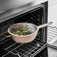 thumbnail image 4 of Thyme & Table 12 in Nonstick Aluminum Skillets with Tempered Glass Lid, Taupe, 4 of 12