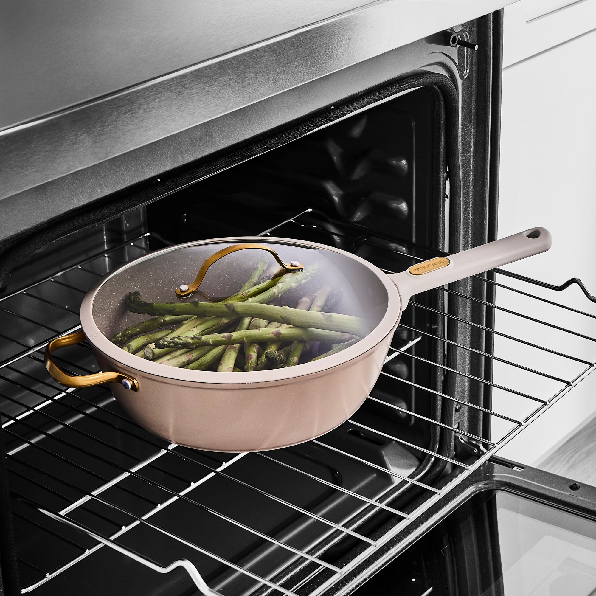Thyme & Table 5-Quart Granite Non-Stick Saute Pan with Lid photo 4