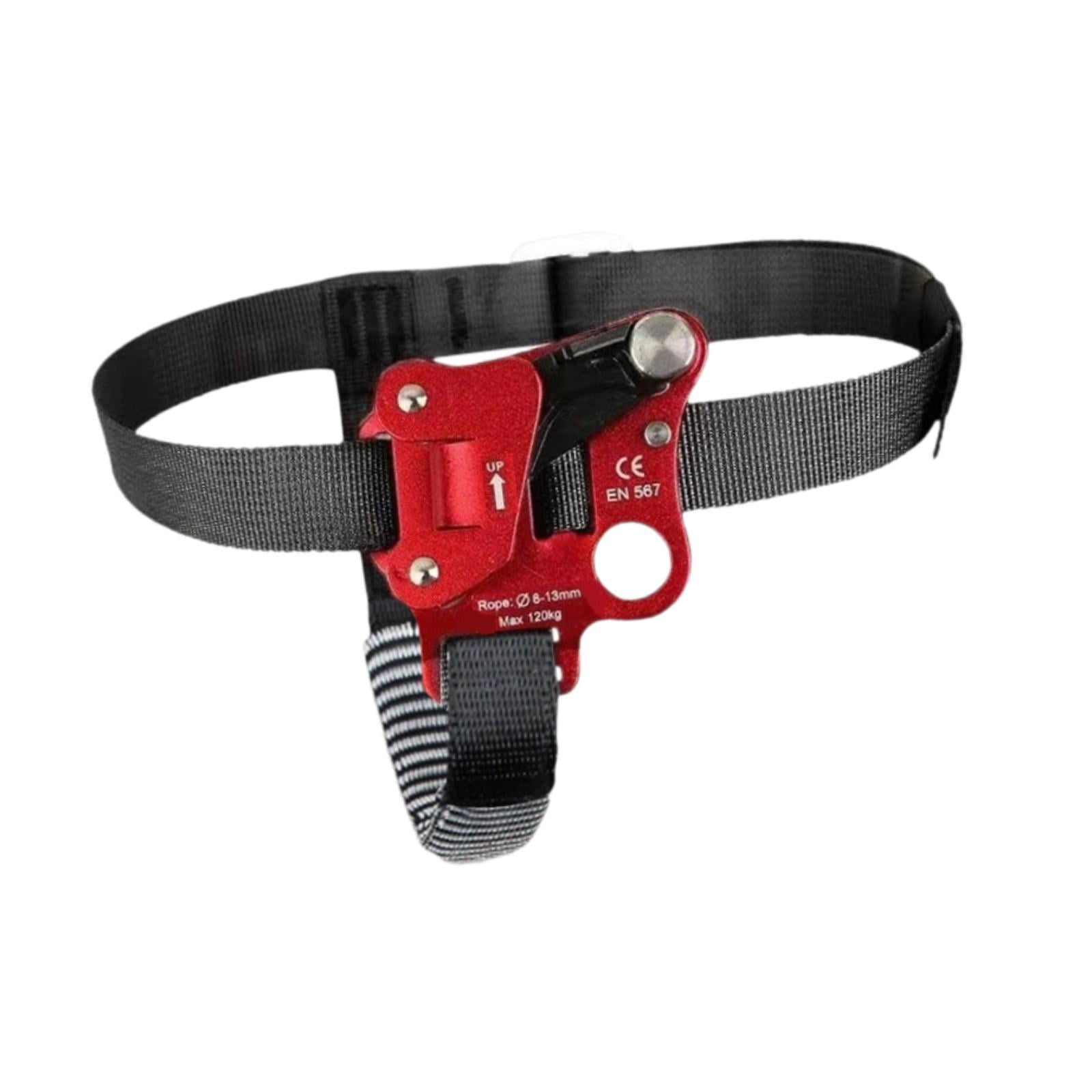 Foot Ascender Rappelling Gear Equipment Compact Aluminum Alloy for Outdoor Climbing Caving Work Engineering Protection