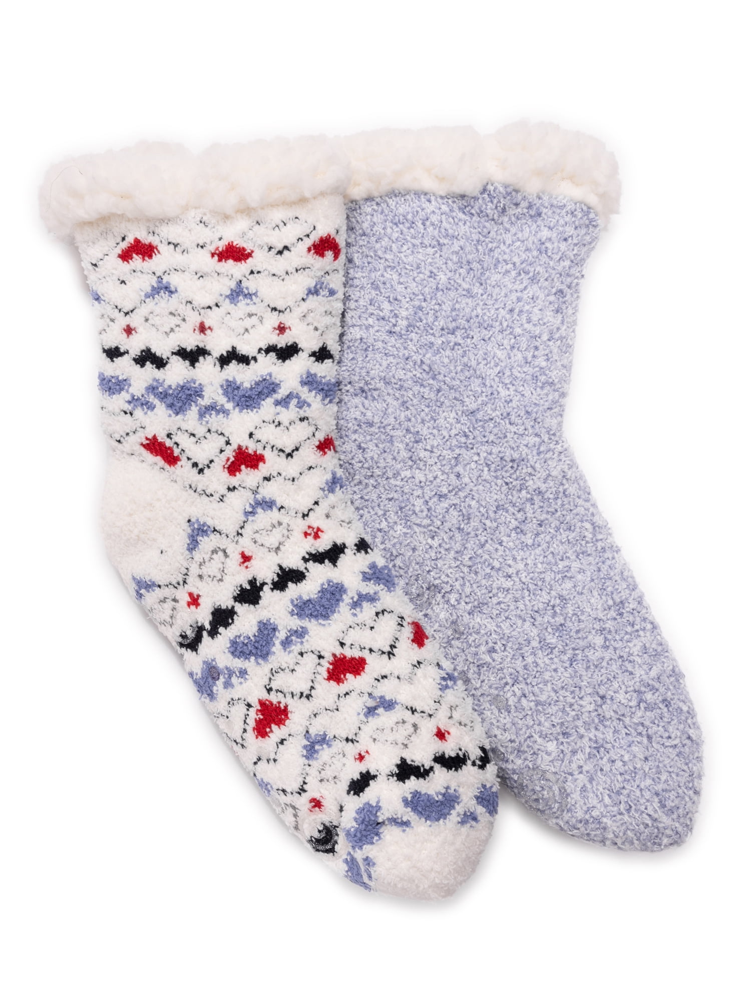 Womens Knee High Socks 2 Pairs Best For Running Christmas Brush Strokes Long Socks For Women
