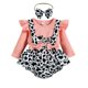 thumbnail image 1 of Ropa Para Bebés Y Niñas, Conjunto Para Niños Pequeños, Manga Larga Con Estampado De Lazo, Baberos Con Estampado De Leopardo De Manga Larga, Color Negro Odeerbi LM103-6210, 1 of 9