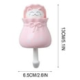 thumbnail image 2 of Gecau Closet Hooks Wall Hooks for Hanging Bathroom Towel Hook Self Adhesive Hooks Non Slip Hooks for Wall Outdoors Cute Towel Hooks Small Shower Hooks for Jackets Wall Hangers Mother's Day 1PC, 2 of 3