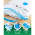 "ZALFLEX Vacuum Sealer Storage Bags, 6 Pack Medium for Clothes, Travel