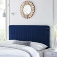 thumbnail image 1 of Modway Milenna Channel Tufted Velvet King/California King Headboard in Navy, 1 of 11