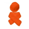 thumbnail image 4 of Baberdicy Hat And Scarf Set, 2-Piece Women's Winter Hat And Scarf Set, Fuzzy Plush Thickened Windproof Neck Warmer with Solid Color Dome Fisherman Hat, Full Set Cold Weather Accessories Orange, 4 of 4