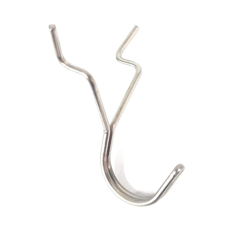 Bending-Lock J 1 Inch Stainless Steel Peg Hooks- 50 Pack (1/8