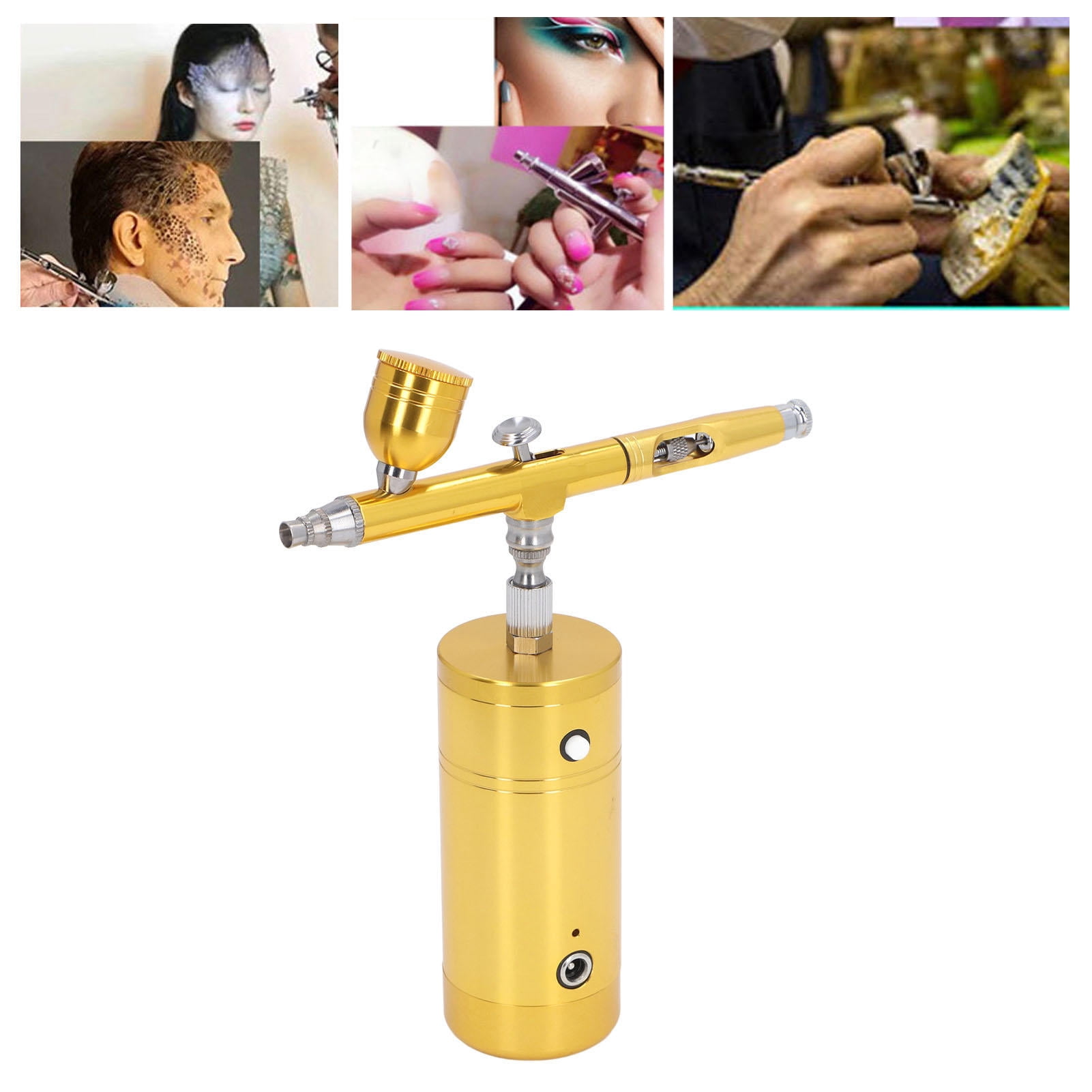 YAHHU Portable Mini Airbrush Kit – 8‑9 PSI Adjustable Flow, 7‑7.5 LPM, Rechargeable 700 mAh Battery, Lightweight Aluminum, Ideal for Models, Nails, Art & Cake Decorating