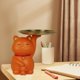 thumbnail image 2 of Estatuas creativas de gatos de la suerte, adorable escultura de animal para el hogar, bandeja para guardar aperitivos naranja, 2 of 7