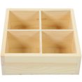 thumbnail image 1 of Planter Tray Compartment Wood Tray Multi-grid Storage Box Wooden Succulent Planter Holder, 1 of 8