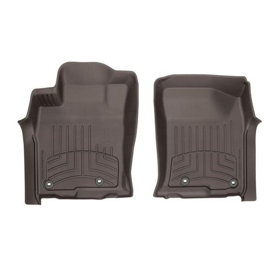 WeatherTech FloorLiner HP Custom Fit Floor Mats compatible with GX, 4Runner - 1st Row (Driver & Passenger), Cocoa
