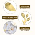 thumbnail image 3 of Unique Bargains 10Pack 4.8' Stainless Steel Leaf Coffee Spoon Tableware Dessert Spoons, Gold, 3 of 4