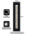 thumbnail image 3 of A&S Mezuzot Clear Mezuzah Case in Acrylic-Lucite Design Waterproof Judiaca Gifts Modern Home Prosperity Decor (Black, 6 Inches), 3 of 6