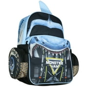 Monster Jam Backpack Megalodon Predator Truck Grill Laptop Tech Travel Daypack 16"