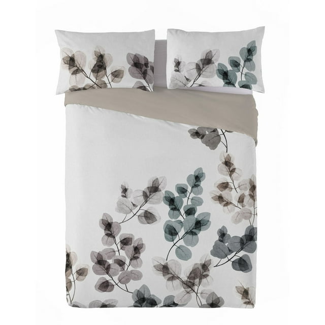 Gouchee Home Ona Queen Duvet Cover Set – 3pc Botanical Print Reversible Cotton Bedding