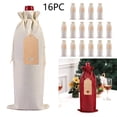 thumbnail image 1 of Clearance Items,npkgvia Cup Sleeve,Bottle Boot,16PC Linen Bottle Bag Set Bottle Sleeve Linen Tag Red Packaging Bag,Kitchen Gadgets,White, 1 of 9