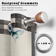 thumbnail image 2 of Outdoor Curtains for Patio Waterproof, Easter Rabbit Outdoor Privacy Panels Grommet, Farmhouse Spring Botanical Flowers Eggs Grid Blackout Outside Curtains for Porch/Cabana 54"x95", 2 Panels, 2 of 8