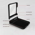 thumbnail image 3 of Dteck Case Built-in Front Tempered Glass Screen Protector for Motorola Razr 2025,Shockproof Hinge Protection Case Stand Non-Slip Anti-Scratch Matte Cover with Soft Screen Protector,Black, 3 of 8
