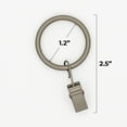 thumbnail image 6 of Mainstays Curtain Clip Rings 1" Pewter 7 Pack, 6 of 8