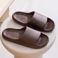 thumbnail image 2 of Men's Slippers Slip-on Flat Heel Non-Slip Shower Slides Mens Comfortable Soft Thickened Soled Indoor Outdoor Walking Sandals, 2 of 9