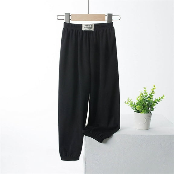 Babysbule Toddler Baby Kids Pant Fashion Toddler Kids Baby Girls Fashion Cute Sweet Ice Silk Wide Leg Pants Trousers Pants Leggings