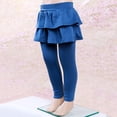 thumbnail image 6 of Overfox Kids Baby Little Girls Footless Leggings with Ruffle Tutu Skirt Pants 2-12Years, 6 of 9