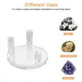 thumbnail image 4 of 4 Packs 1.9Inch Rock Display Stand, Three- Square Acrylic Display Stands for Rocks, Minerals Slab, Crystal, 4 of 7