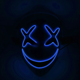 thumbnail image 4 of Máscaras de fiesta de Halloween de cara completa transparente, Cara de fantasma, payaso negro, bala sonriente, Pitch-dark, 4 of 4