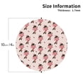 thumbnail image 2 of Lsque Dachshund Dog Heart Pattern 4" Drink Coasters Set of 4, PVC Leather Absorbent Coasters, Table Coaster Set Decorative Coffee Cup Coasters Housewarming Gift -Round Shape, 2 of 6