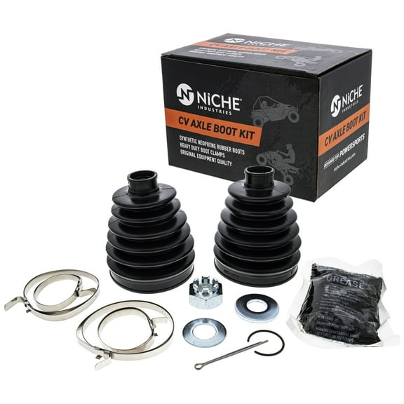 Niche Front Rear CV Axle Boot Kit for Polaris 3235776 RZR XP UTV 519-KCV2257B