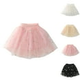 thumbnail image 4 of KAUOD Girls Mesh Tulle Tutu Skirts Cute Flower Tiered Pleated Skirt Kids Toddler Ballet Dance Party Short Dress, 4 of 9