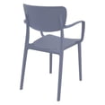 thumbnail image 3 of Compamia Loft Dining Arm Chair, Dark Gray (Set of 1), 3 of 7