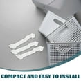 thumbnail image 3 of DECOMELODY 4Pcs Storage Container Efficiency Clips White Plastic for Home Organization Office Users, 3 of 8
