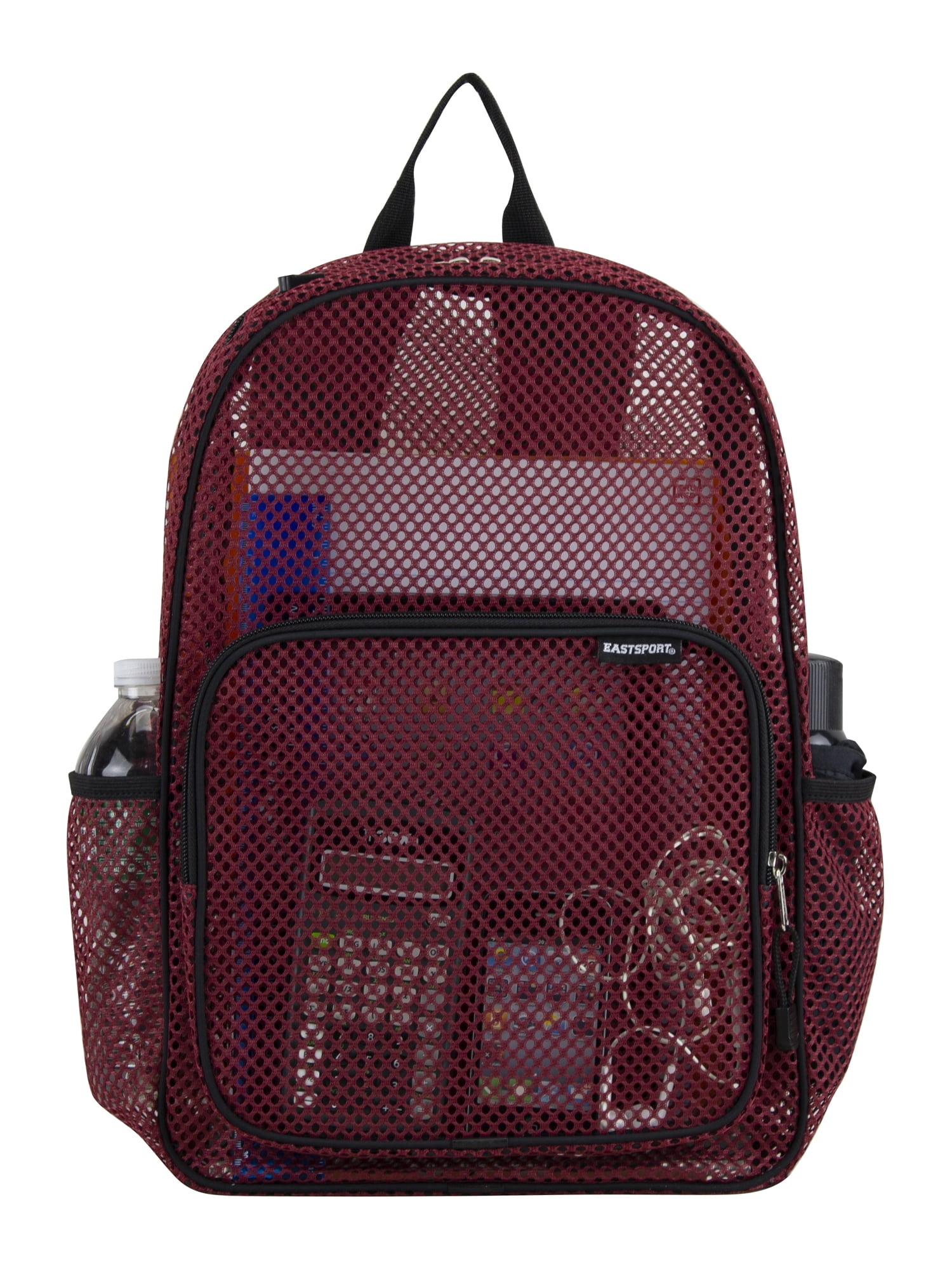 Eastsport Unisex Spirit Mesh Backpack, Deep Red