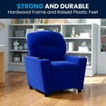 thumbnail image 2 of Flash Furniture Chandler Contemporary Blue Microfiber Kids Recliner with Cup Holder, 2 of 13