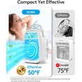thumbnail image 5 of Ventilador de aire acondicionado portátil AI, mini aire acondicionado evaporativo JYew, unidad de aire acondicionado portátil con ventilador acondicionador humidificador 4 en 1 con 1400 ml, CA portáti, 5 of 5