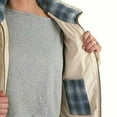 thumbnail image 3 of Pendleton Ladies' Fuzzy Zip Jacket Women's Sherpa Coat - Red, Navy or Cream (Beige Heather, Large), 3 of 4