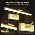 thumbnail image 4 of Alficedo 16in Picture Lights, Wireless Rechargeable Picture Frame Lights for Wall, 3 Color Temperatures Art Painting Light With Remote Control Dimmable for Artwork Displaying, Photos, Paintings, 4 of 7