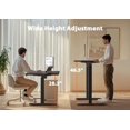 thumbnail image 4 of ErGear Electric Standing Desk, 48" x 24" Height Adjustable Desk, Computer Desk with 4 Memory Smart Pannel, Home Office Desk with Splice Board, 4 of 14