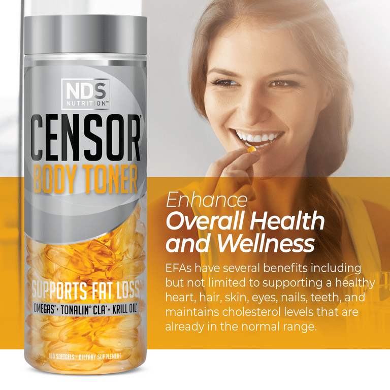 Censor - Fat Loss and Body Toner with CLA, Fish Oil, Safflower and