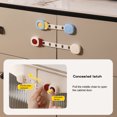 thumbnail image 3 of OIUR 1/5Pcs Furniture Safety Locks All-Round Protection Universal Simple Installation Child-proof Adhesive Cabinet Drawer Door Latches, 3 of 7